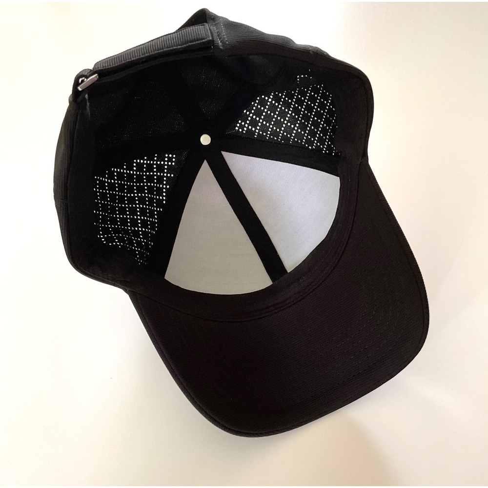Gaiam Women's Wander Breathable Geo Black Hat w/ Adjustable Strap One Size - Picture 5 of 7